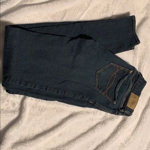 Abercrombie kids dark jeans.